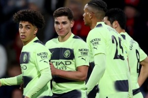  哈兰德双响曼城客场轻取伯恩茅斯稳居榜首